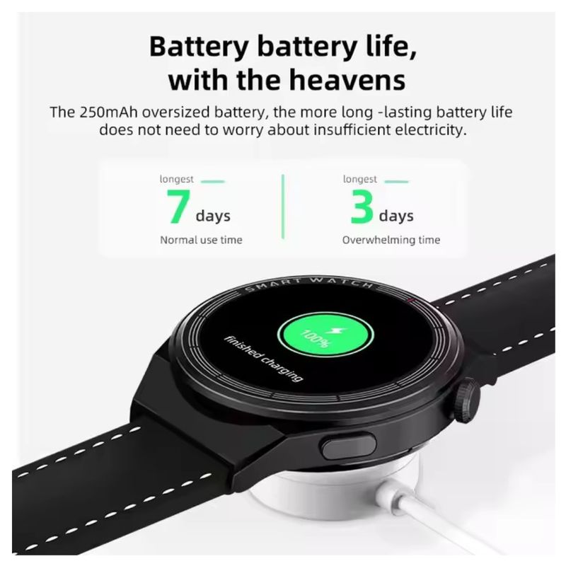 GENERICO - SMARTWATCH GT3 MAX CON 3 CORREAS INTERCAMBIABES