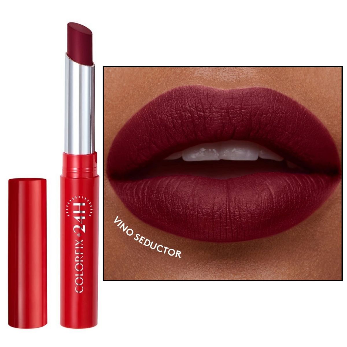 ESIKA - Labial colorfix 24h mate ésika vino seductor