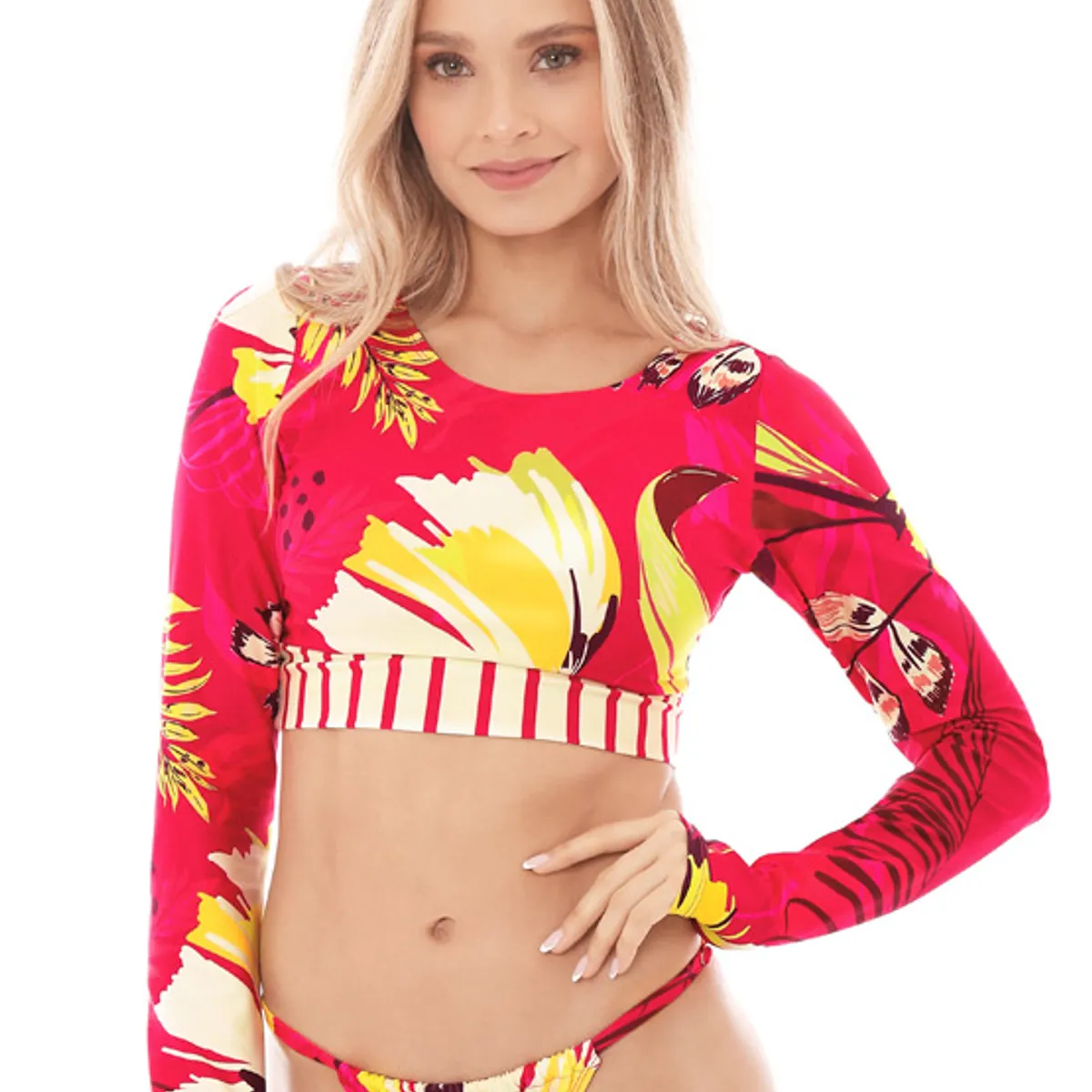 CHAMELA - Top de Bikini Manga larga - Chamela 28305