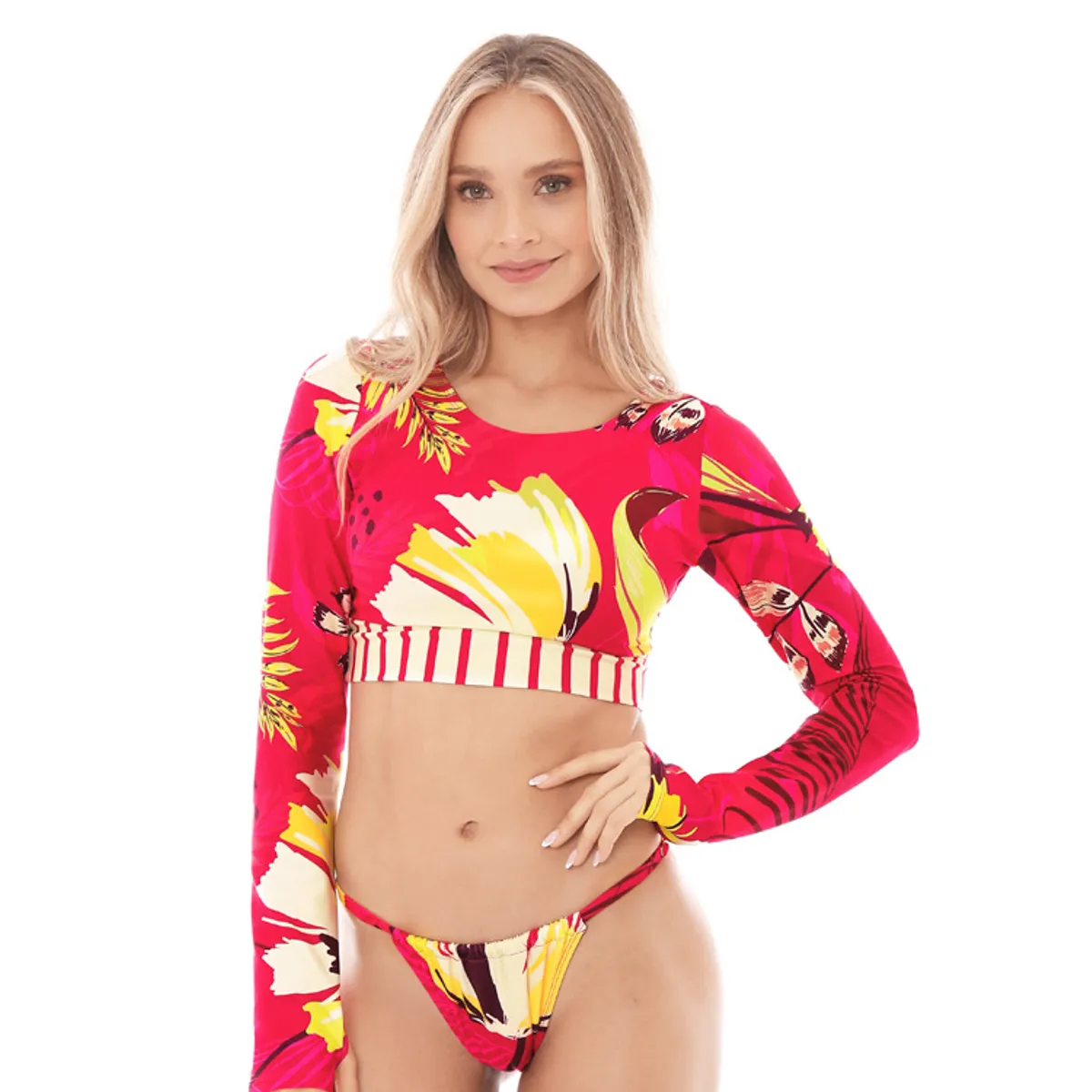 CHAMELA - Top de Bikini Manga larga - Chamela 28305