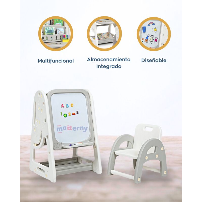 EVERBEST - Silla y mesa con tablero de dibujo «MULTIFUNCION»