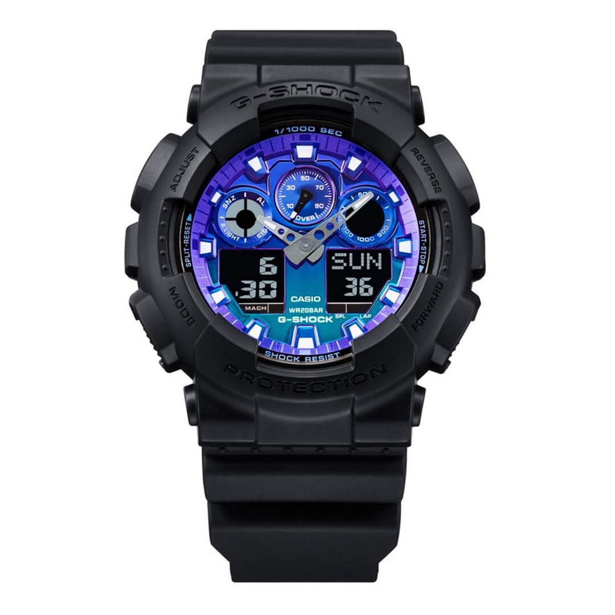 G-SHOCK - Reloj G shock GA-100FL-1A Resina Negro