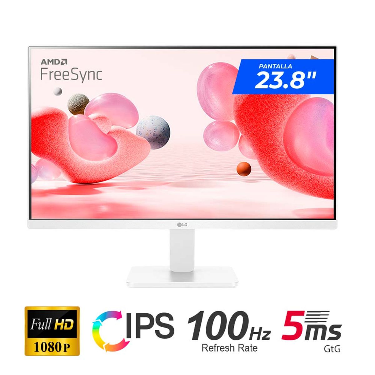 LG - Monitor LG 24MR400-W IPS Full HD 100 Hz 5ms