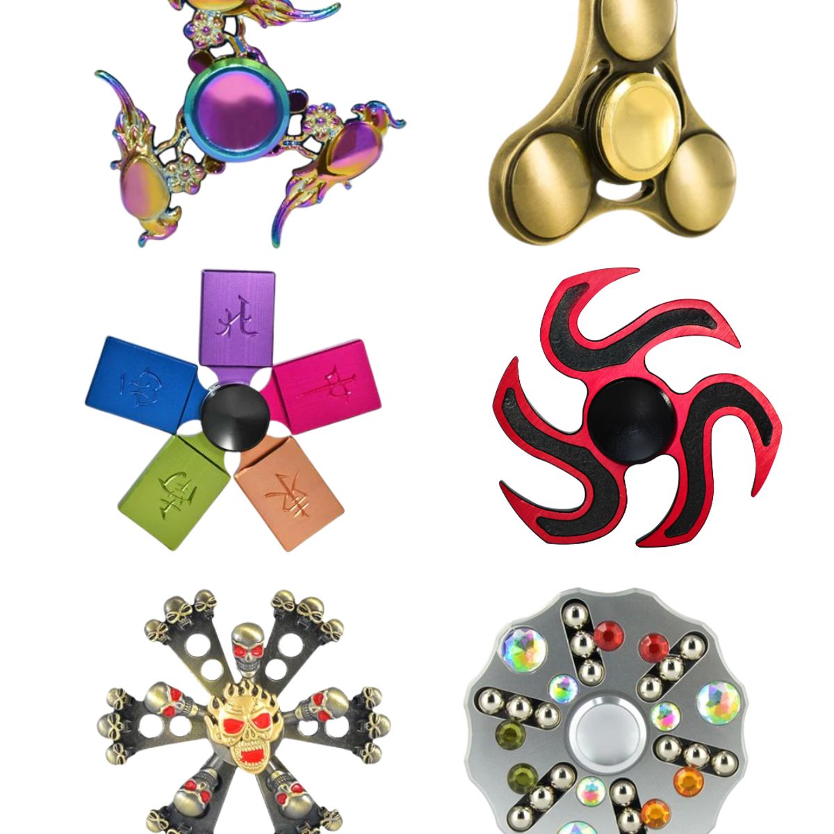 GENERICO - Spinner Metal de Colores 1 Nivel