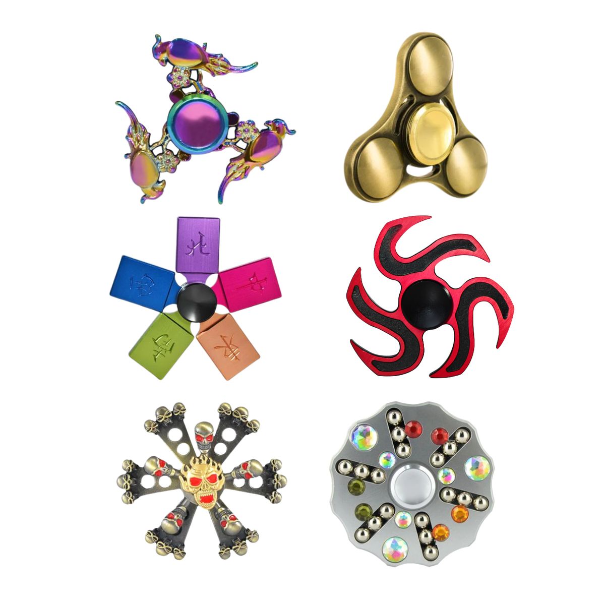 GENERICO - Spinner Metal de Colores 1 Nivel