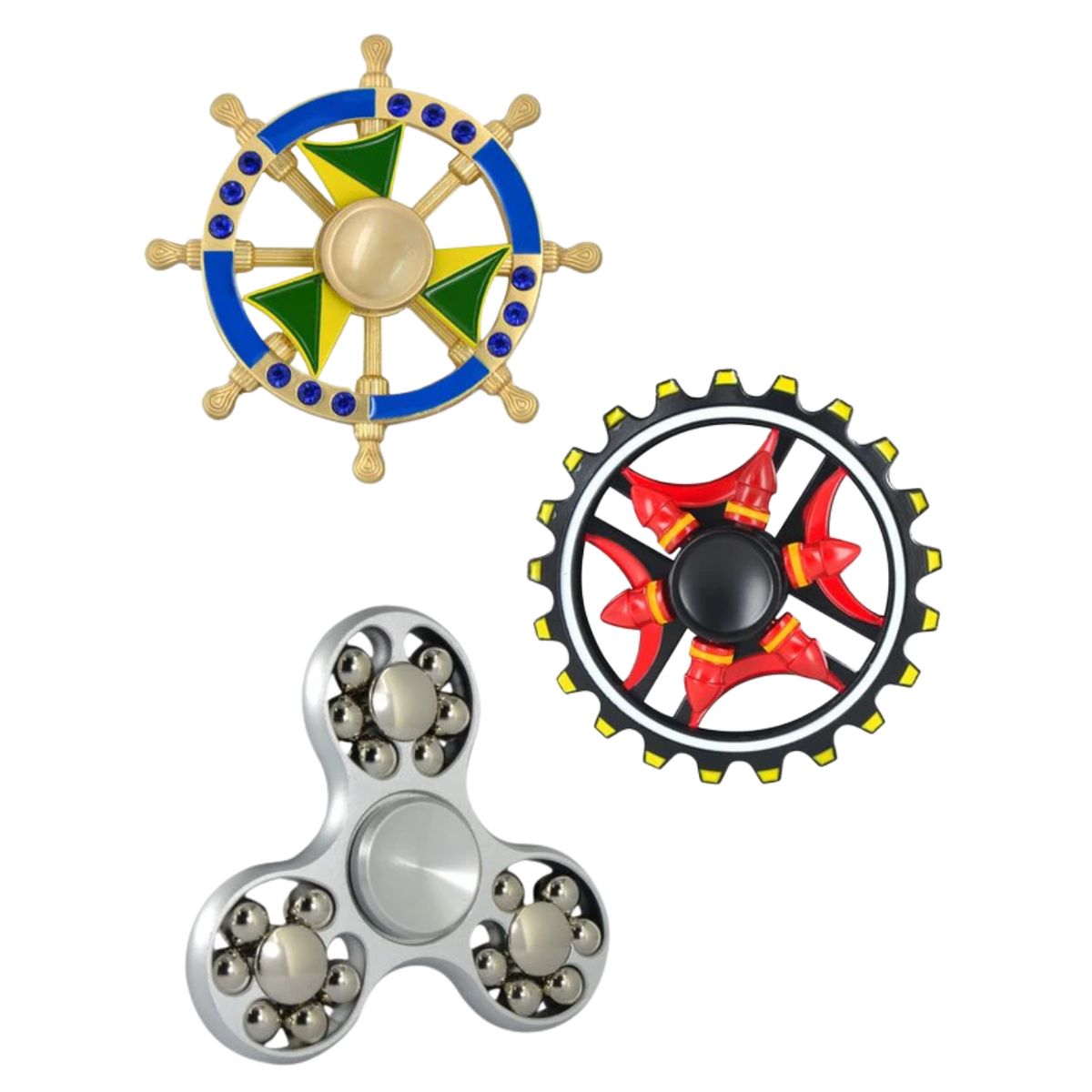 GENERICO - Spinner Metal Multicolores 3