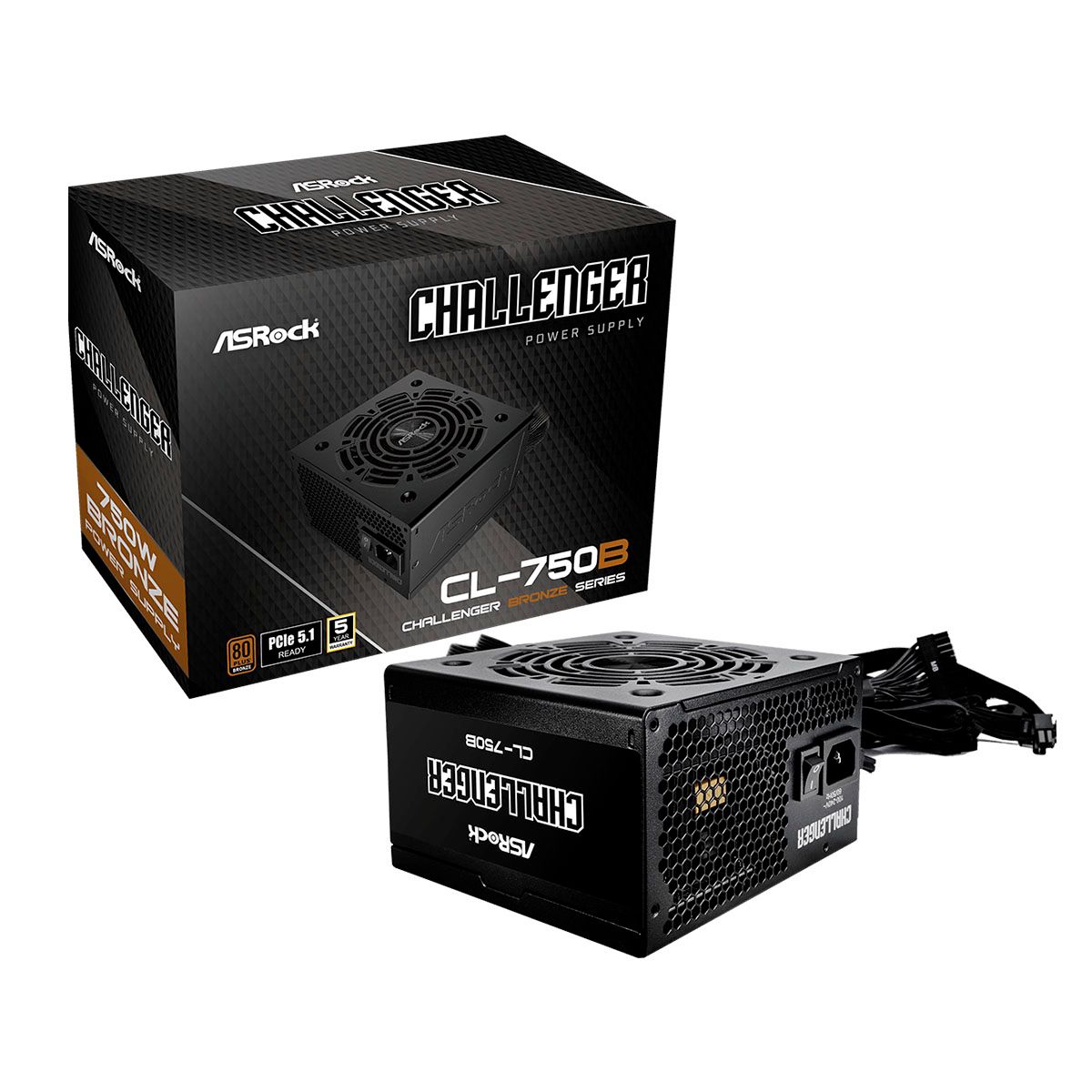 ASROCK - FUENTE DE PODER ASROCK 750W 80 PLUS BRONZE