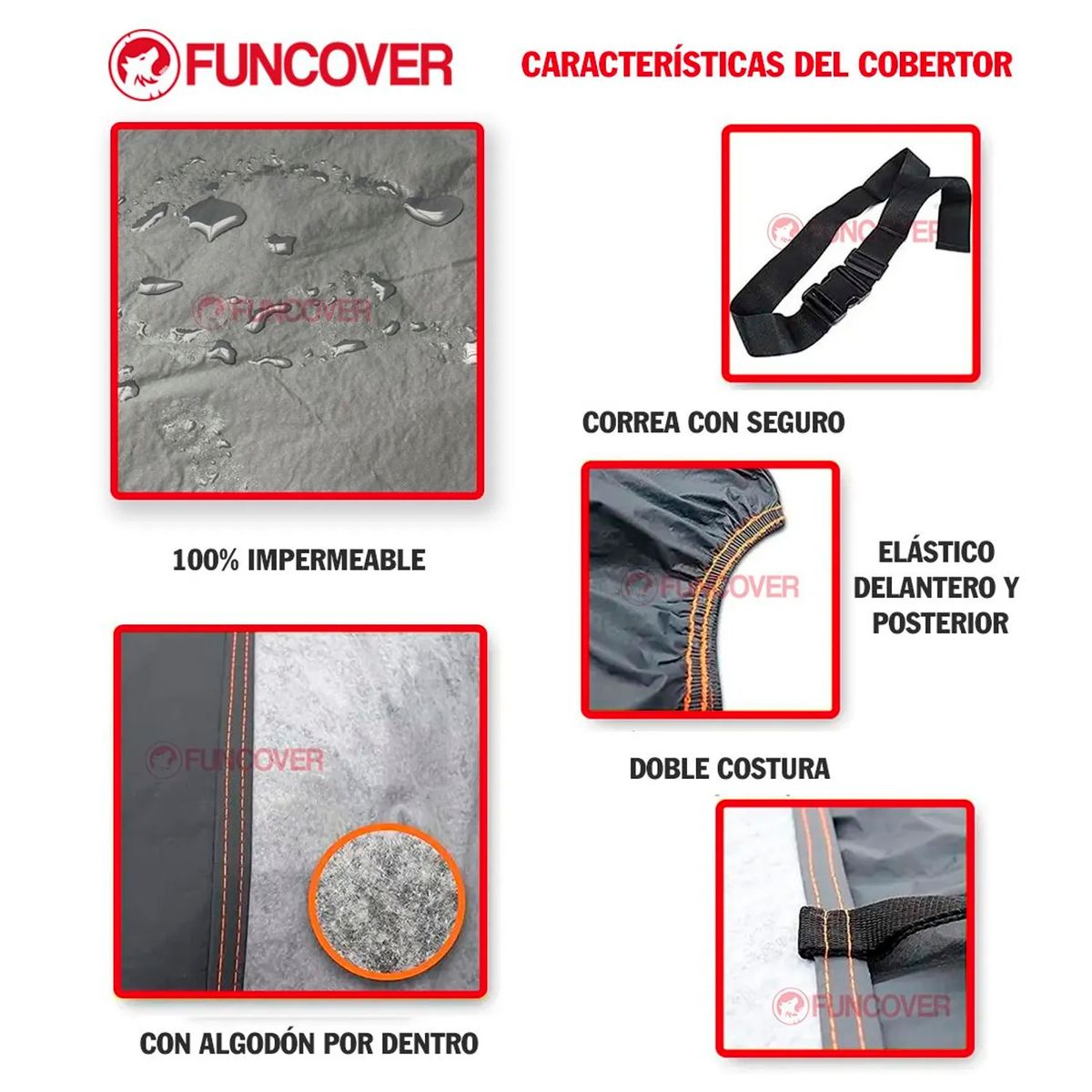FUNCOVER - Cobertor VW Golf Funda Auto Volkswagen Filtro Uv Impermeable