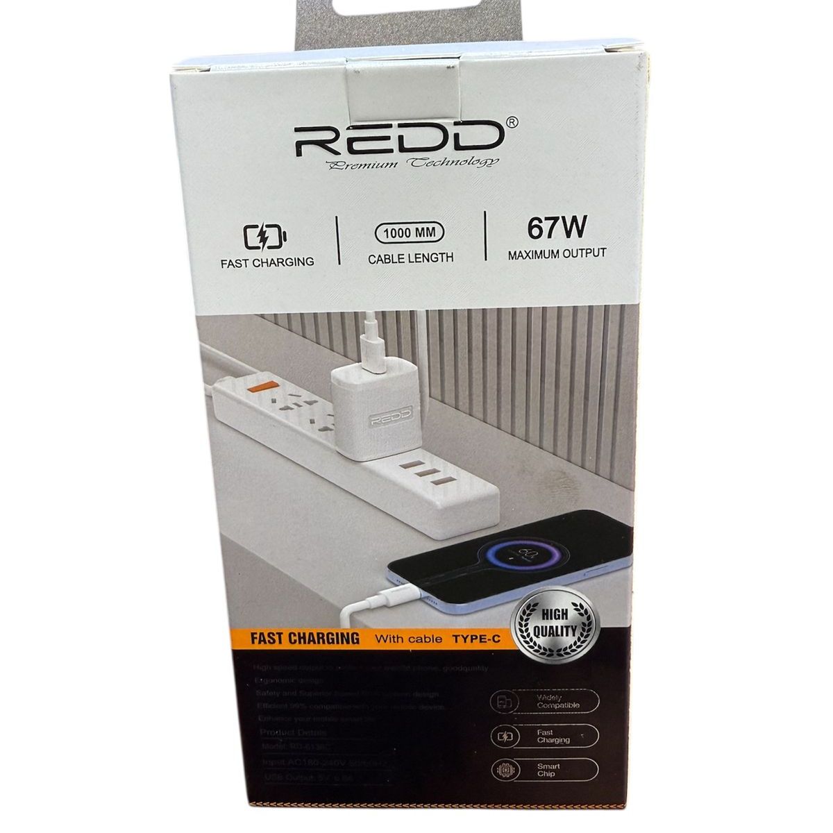 GENERICO - CARGADOR DE CELULAR  REDD V8 6.8A 67W