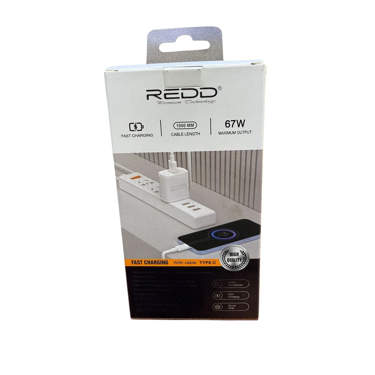GENERICO - CARGADOR DE CELULAR  REDD V8 6.8A 67W