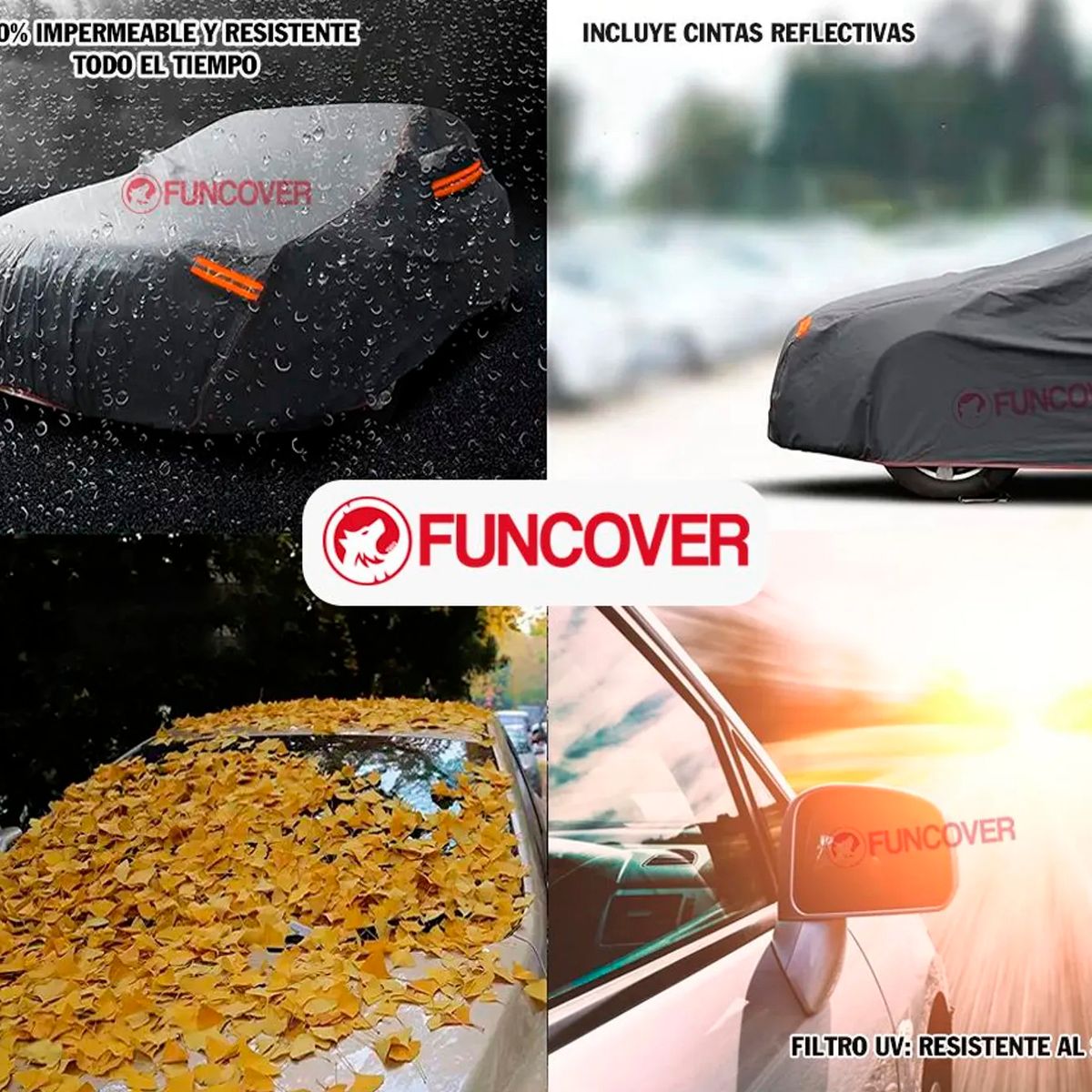 FUNCOVER - Cobertor VW T-CROSS Funda Camioneta Filtro Uv Impermeable