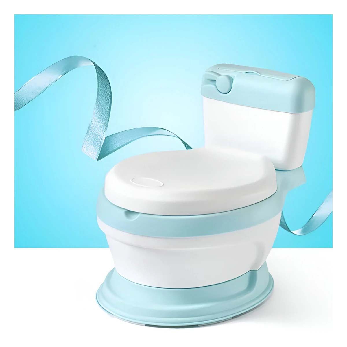 GENERICO - Inodoro Infantil de Aprendizaje para Ninos de Color Celeste