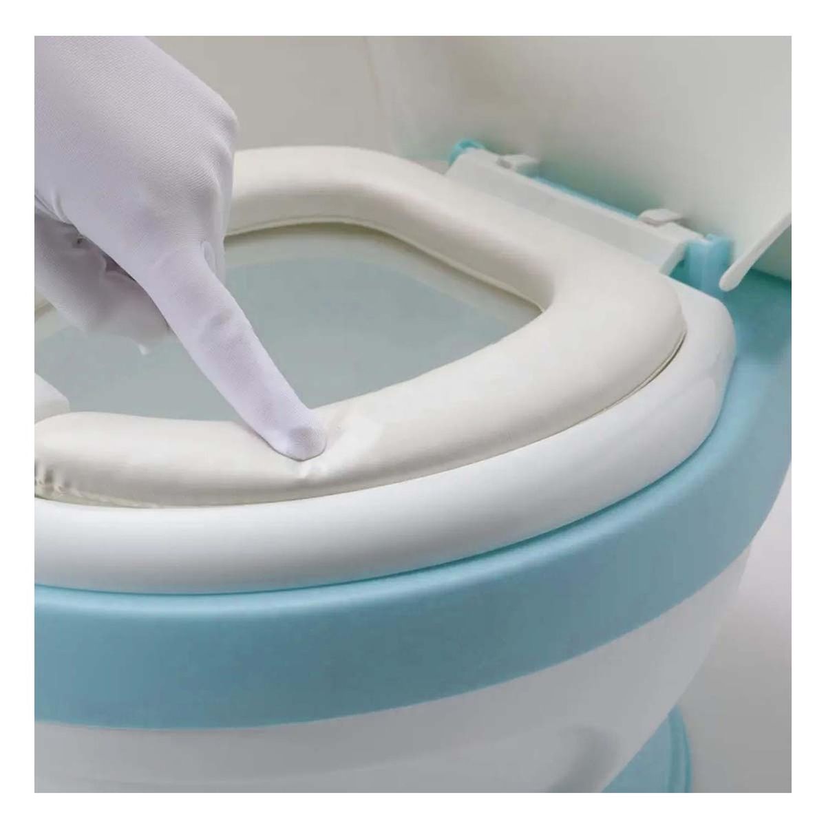 GENERICO - Pack4 Inodoro Infantil en Celeste Y+Regalo Agendita