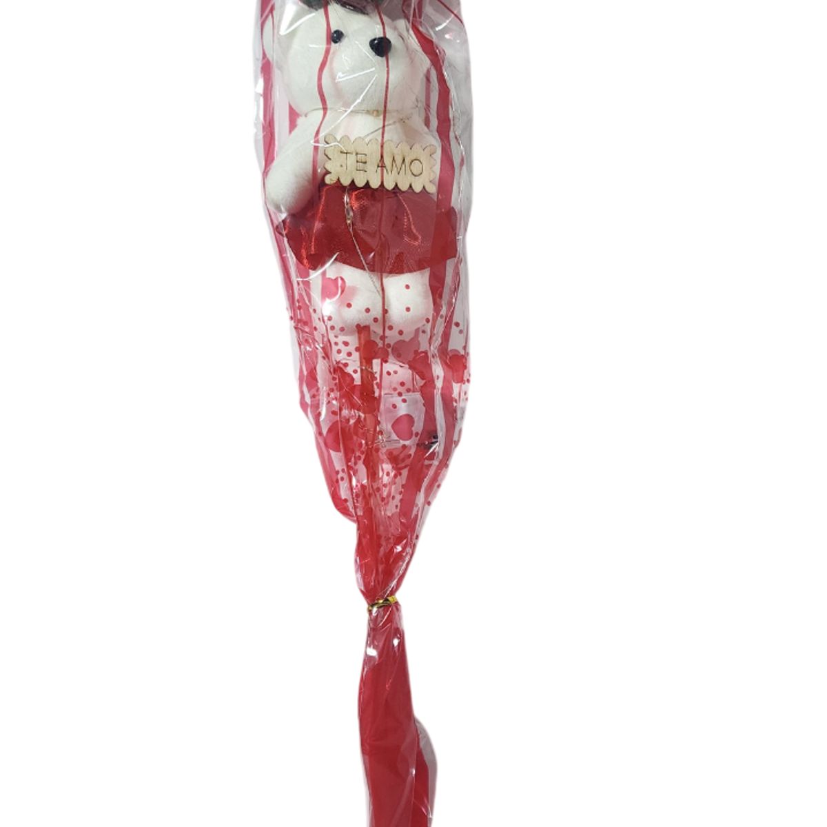 GENERICO - 12 Rosas Con Oso Y Luces 3 Velocidades - Rojas