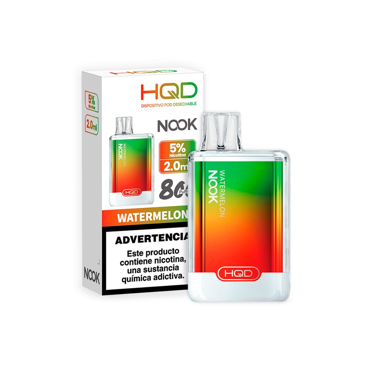 VAPE STATION - Vape HQD Nook 800 Puffs  – Watermelon