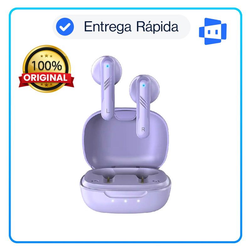 GENIUS - Audífono con micrófono Genius HS-M905BT True Wireless Bluetooth Purple