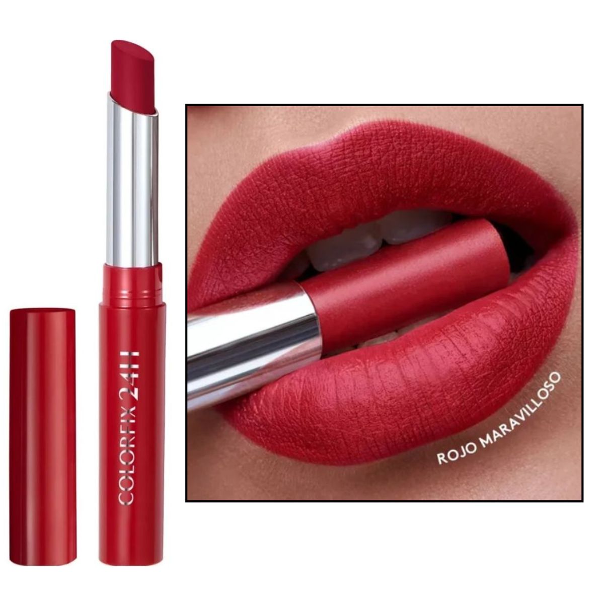 ESIKA - Labial colorfix 24h mate ésika rojo maravilloso