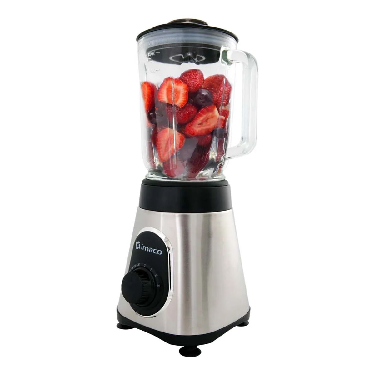 IMACO - LICUADORA IMACO 3 VELOCIDADES CON PULSE 500W PLATEADA - BLS3515