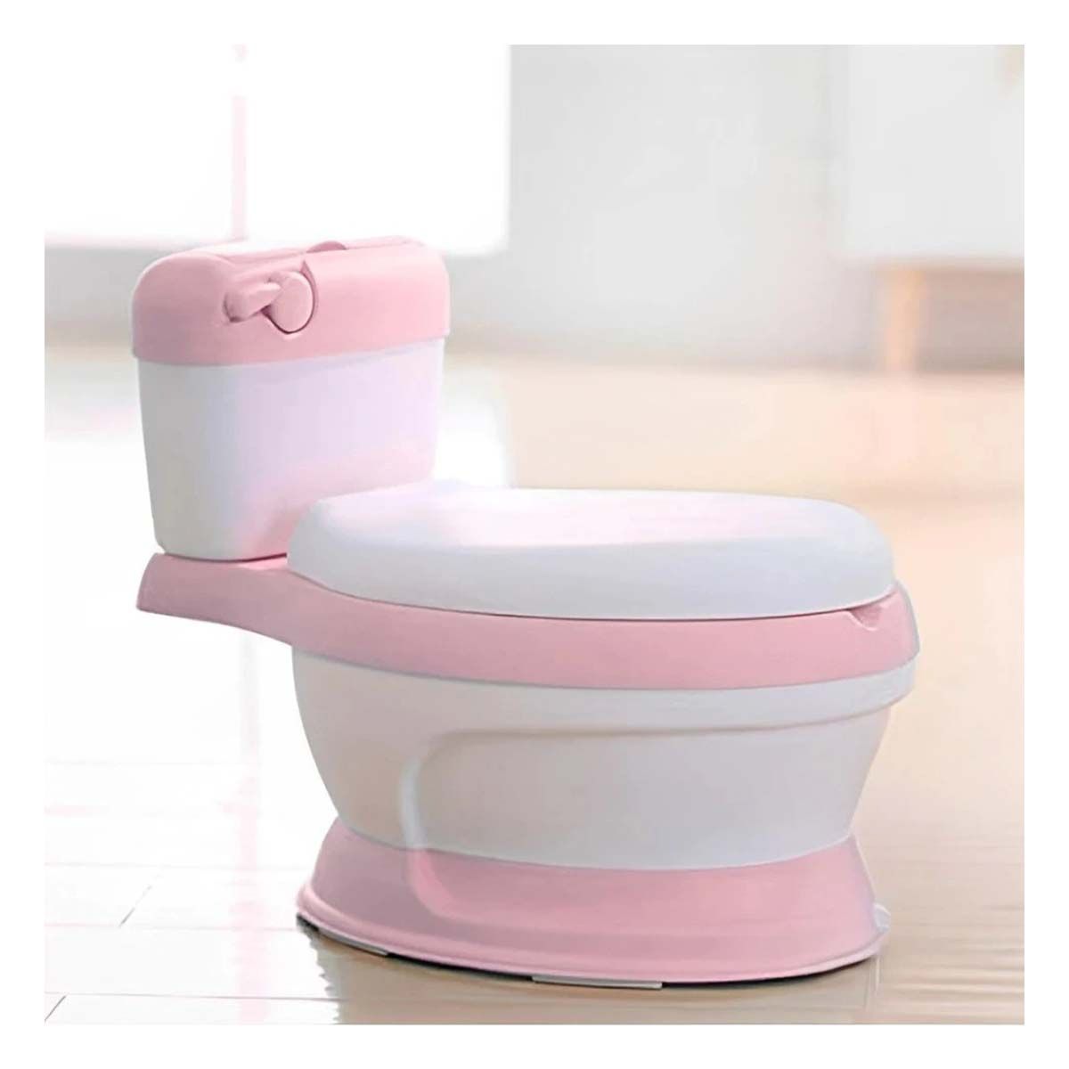 GENERICO - Pack4 Inodoro de Buena Calidad en Rosado Y+Regalo Stickers