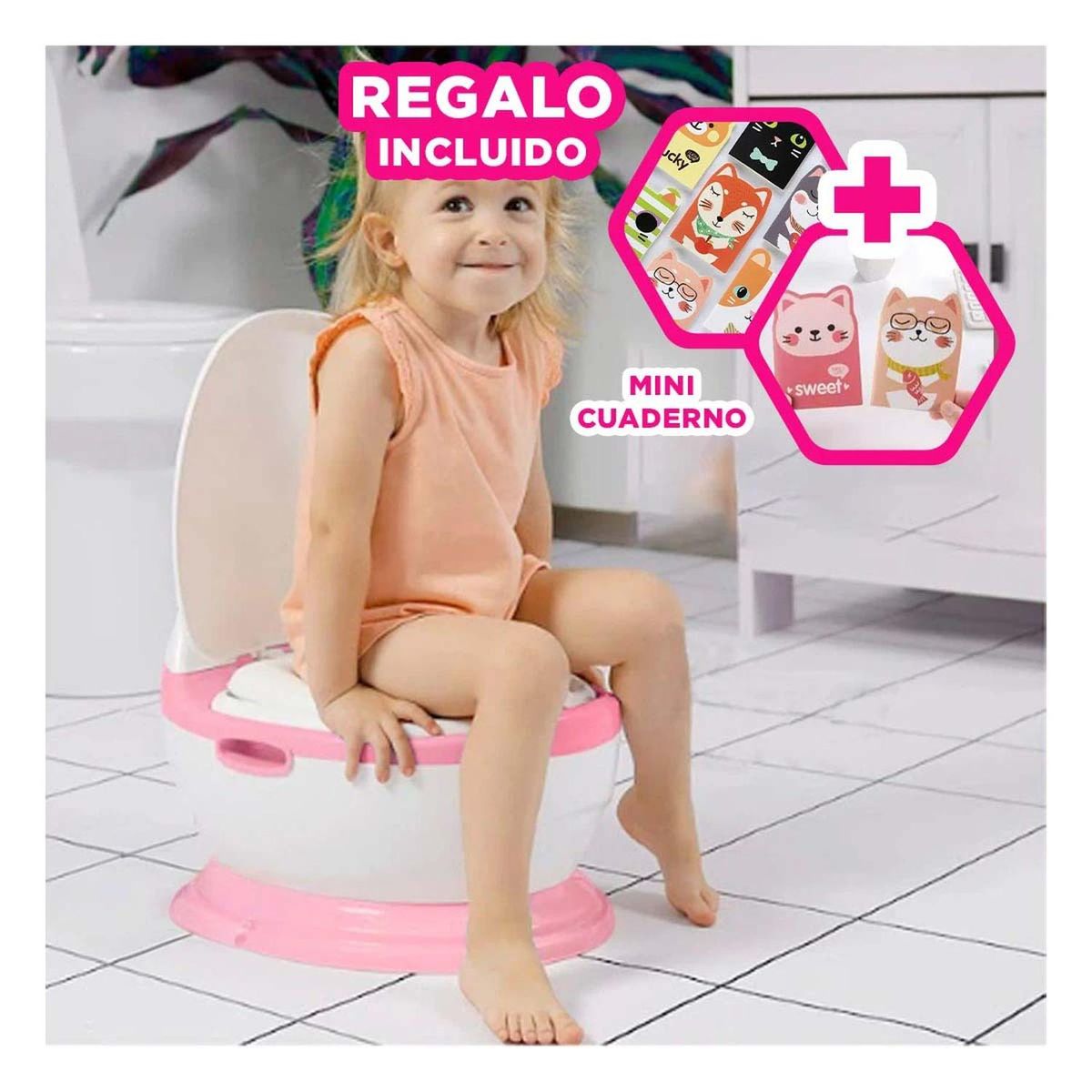 RYBIU IMPORT - Pack2 Inodoro con AcolchadoTono Rosado Y+Regalo Agendita