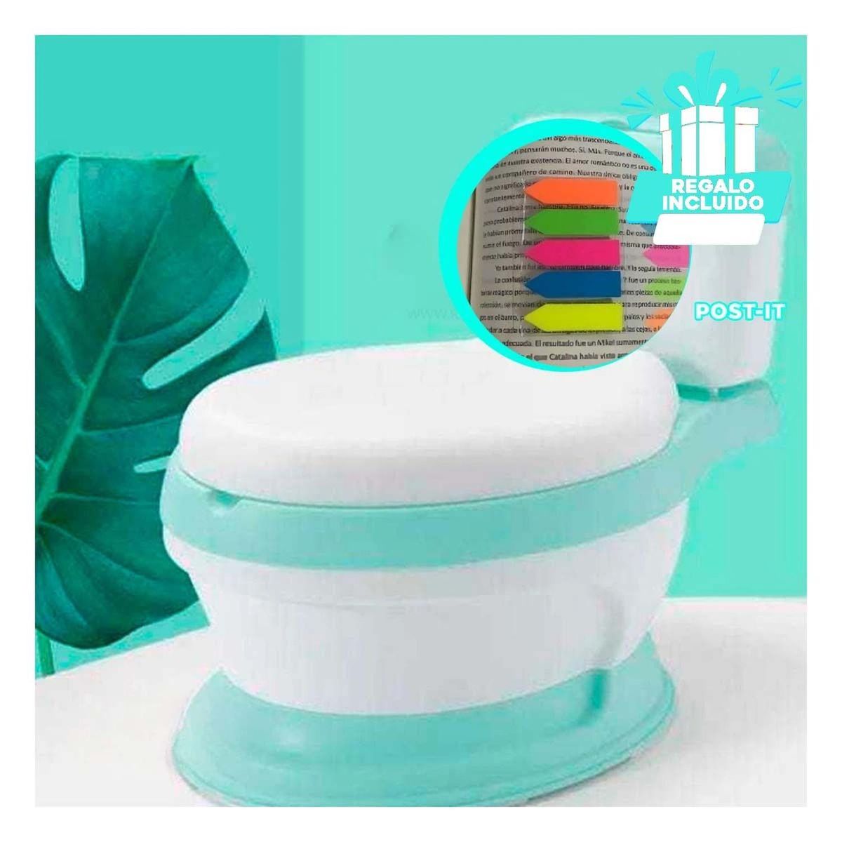 GENERICO - Pack4 Inodoro con Base en Verde Y+Banderitas Adhesivas