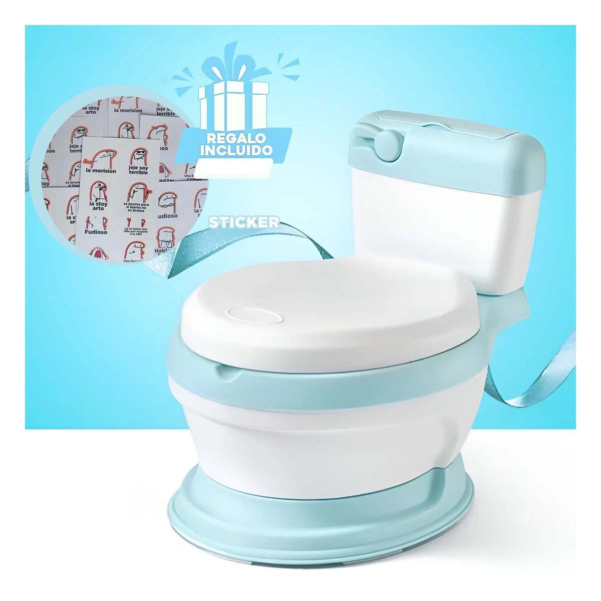 GENERICO - Pack5 Bacin con Alta Calidad Tono Celeste Y+Regalo Stickers