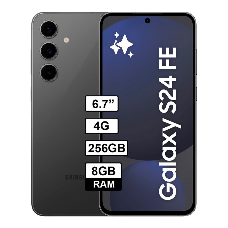 SAMSUNG - Celular Samsung Galaxy S24 FE 8GB RAM 256GB Color Negro