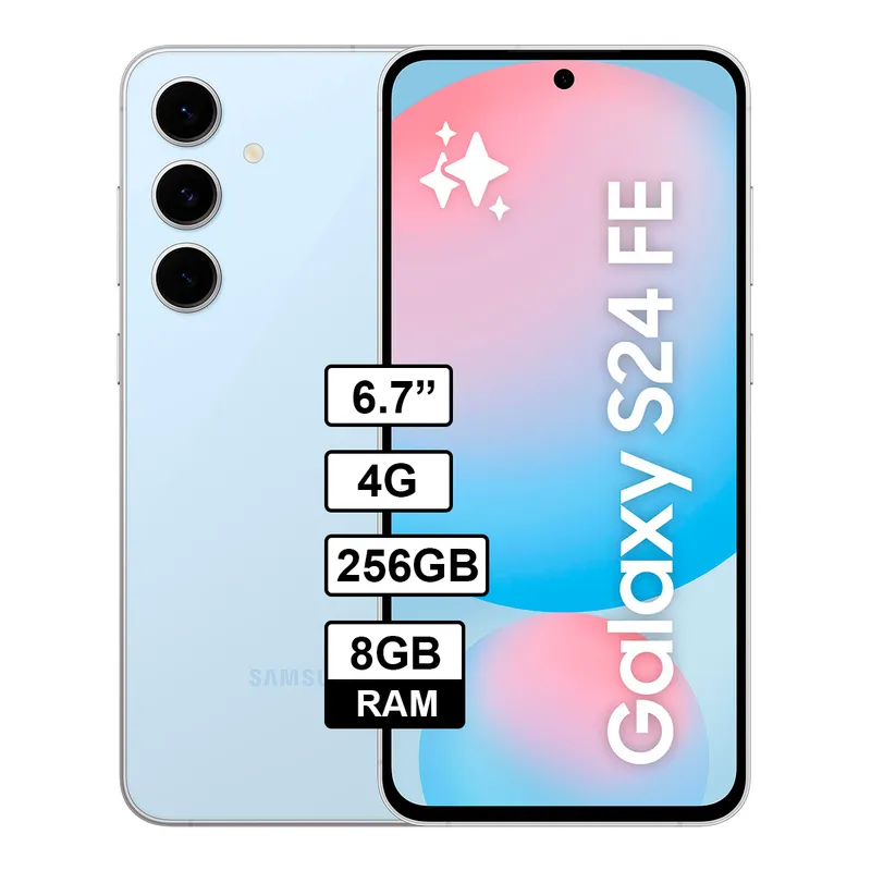SAMSUNG - Celular Samsung Galaxy S24 FE 8GB RAM 256GB Color Azul