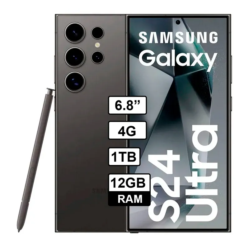 SAMSUNG - SAMSUNG GALAXY S24 ULTRA 12GB RAM 1TB  COLOR NEGRO