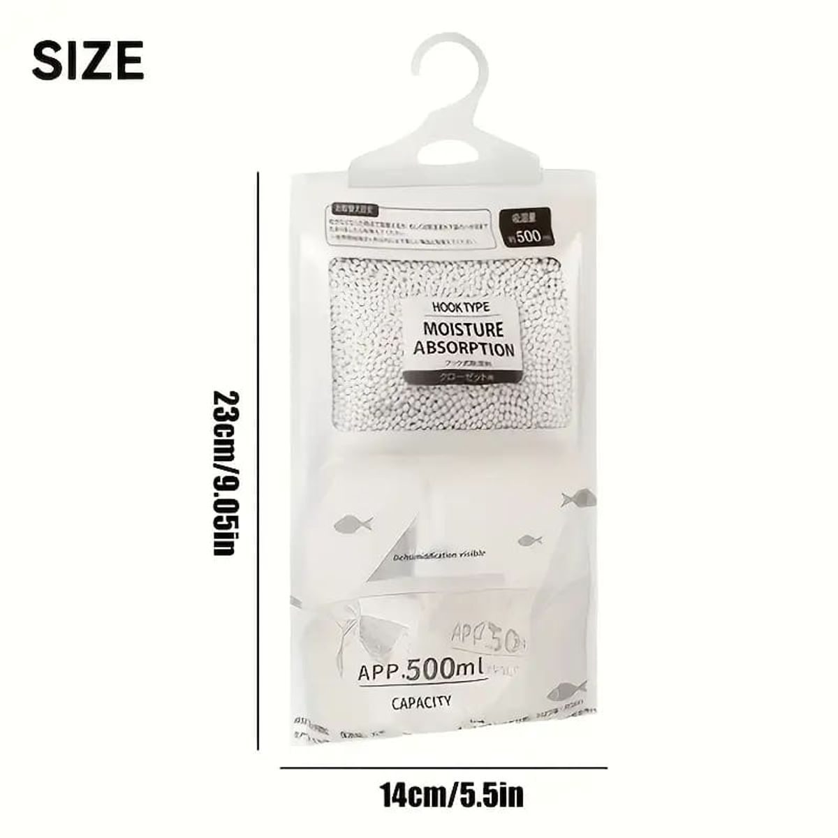 MEGIMPERU - Pack de 05 Bolsas Deshumidificadoras Absorbente de Humedad