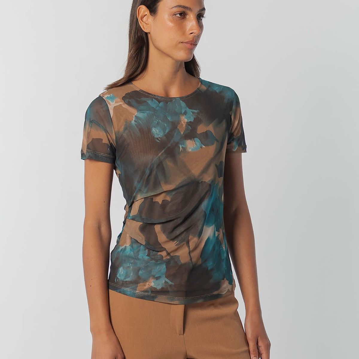 CALVIN KLEIN - BLUSA MKNK L/S VLVT BRNOUT