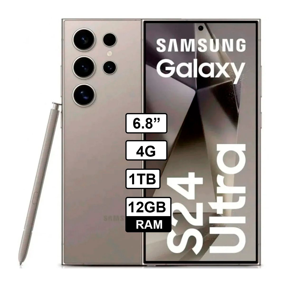 SAMSUNG - SAMSUNG GALAXY S24 ULTRA 12GB RAM 1TB  COLOR GRIS TINANIO