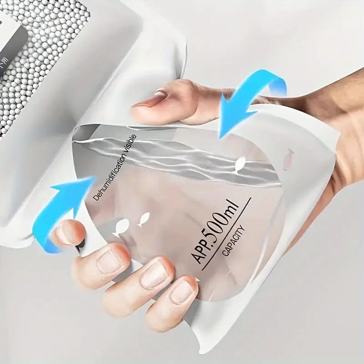 MEGIMPERU - Pack de 02 Bolsas Deshumidificadoras para Armario Dormitorio