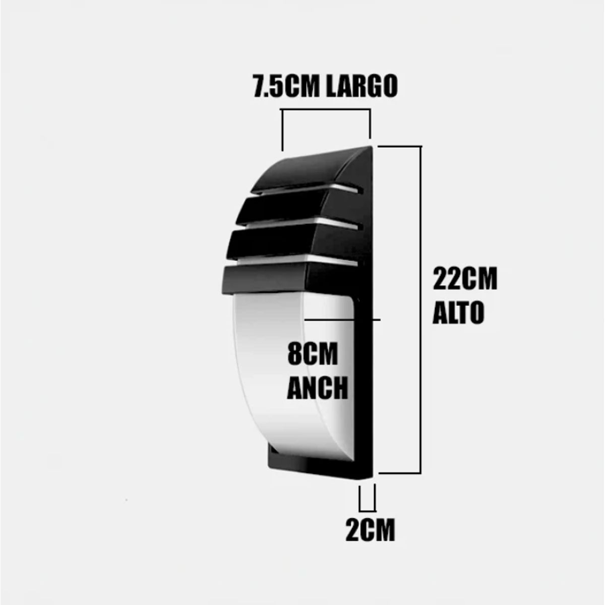 GENERICO - Aplique Lampara de Exterior Led 18W Luz Calida