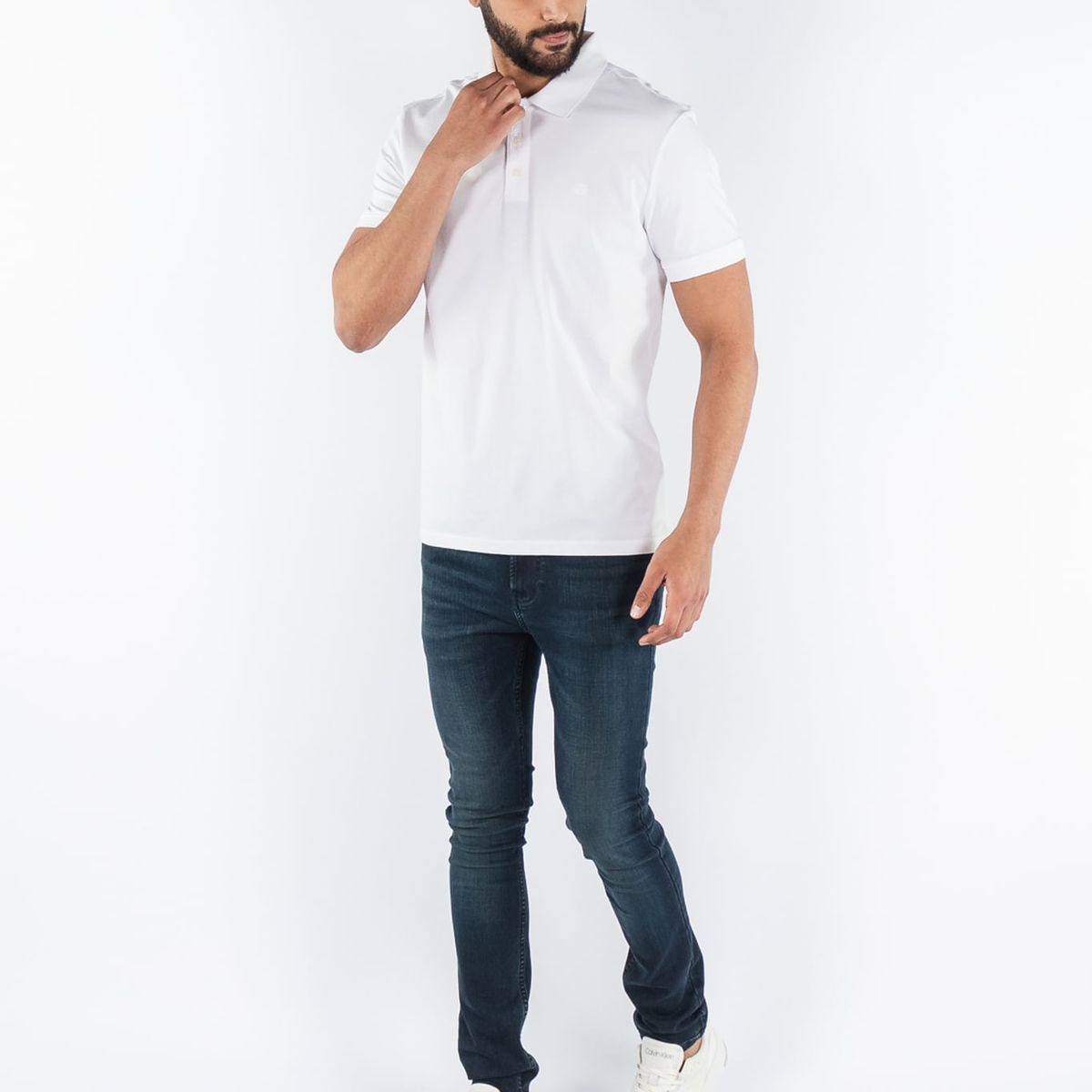 CALVIN KLEIN - POLO M/C PARA HOMBRES CK