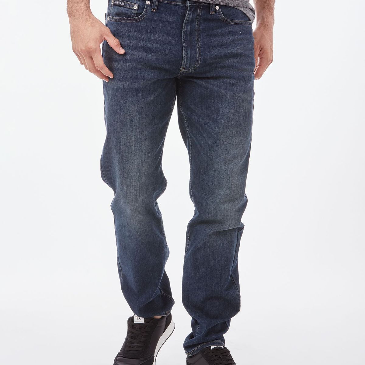 CALVIN KLEIN - JEAN SLIM TAPER AVEDON DARK HI STRE