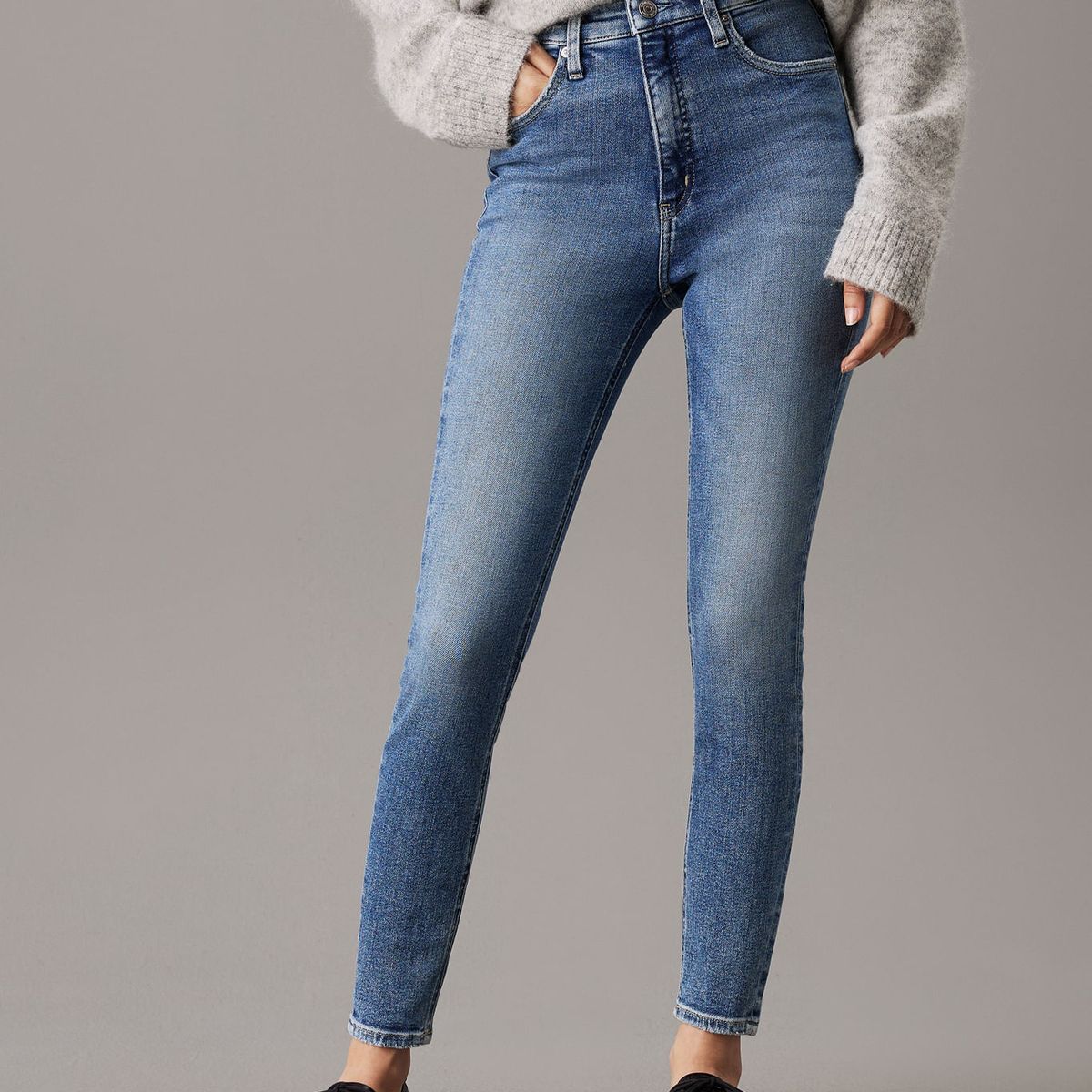 CALVIN KLEIN - JEAN HIGH RISE SUPER SKINNY ANKLE
