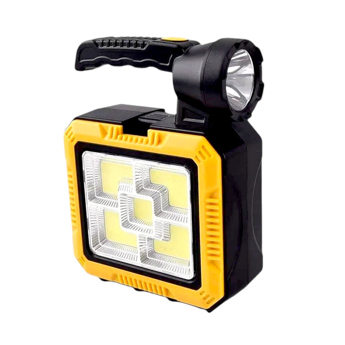 GENERICO - Linterna de emergencia amarilla con herramientas solar y con batería