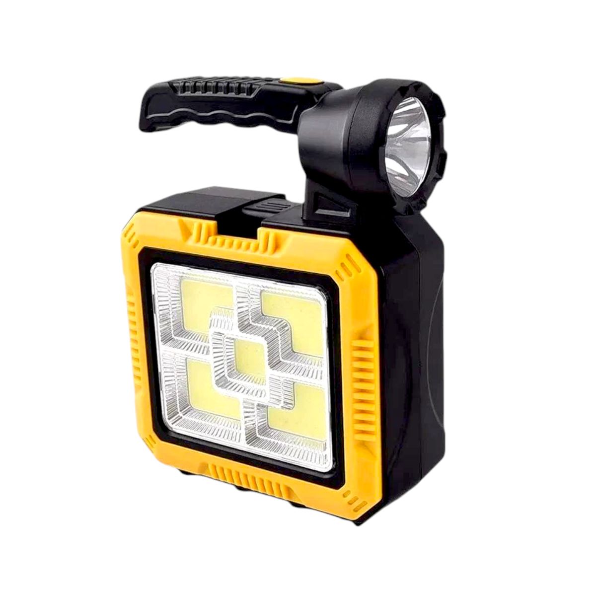 GENERICO - Linterna de emergencia amarilla con herramientas solar y con batería