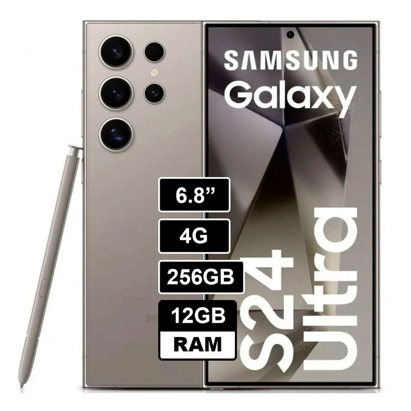 SAMSUNG - Samsung Galaxy S24 Ultra 256GB 12GB Color Gris Titanio