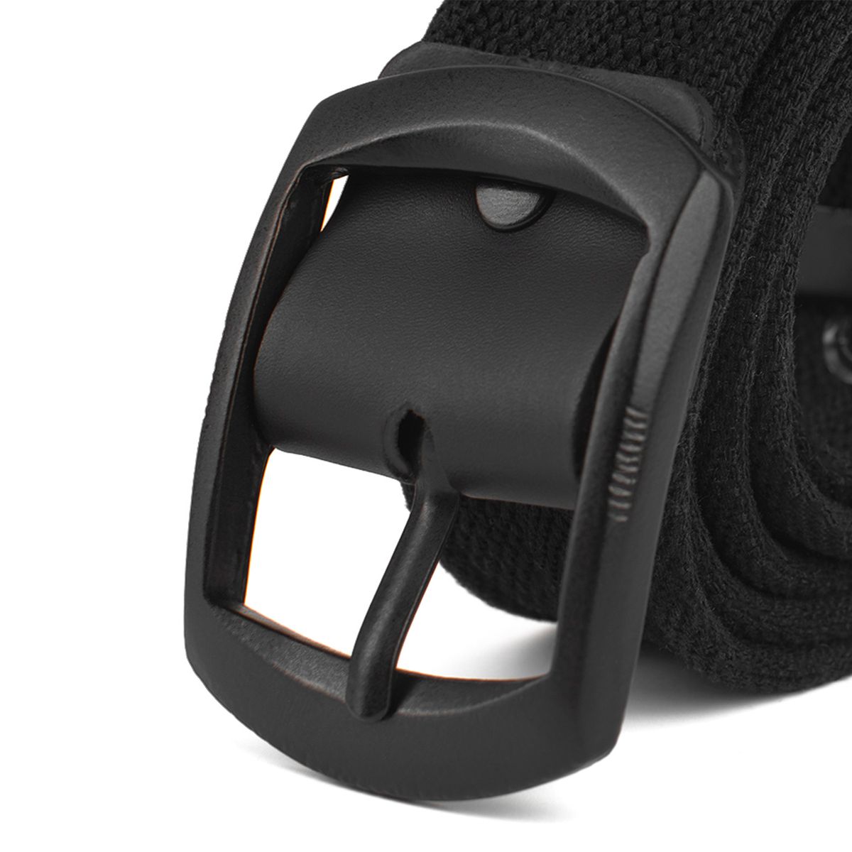 GENERICO - CORREA NEGRA CON HEBILLA PUENTE