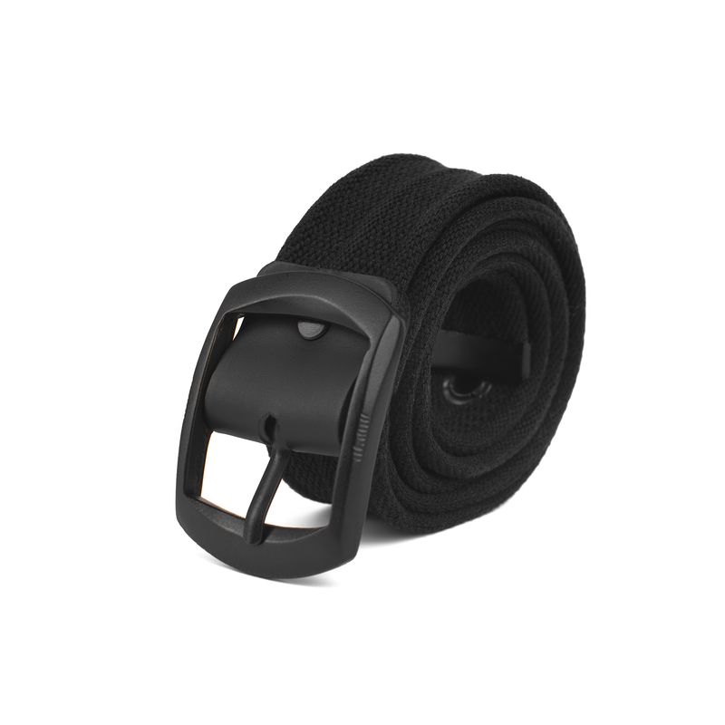 GENERICO - CORREA NEGRA CON HEBILLA PUENTE