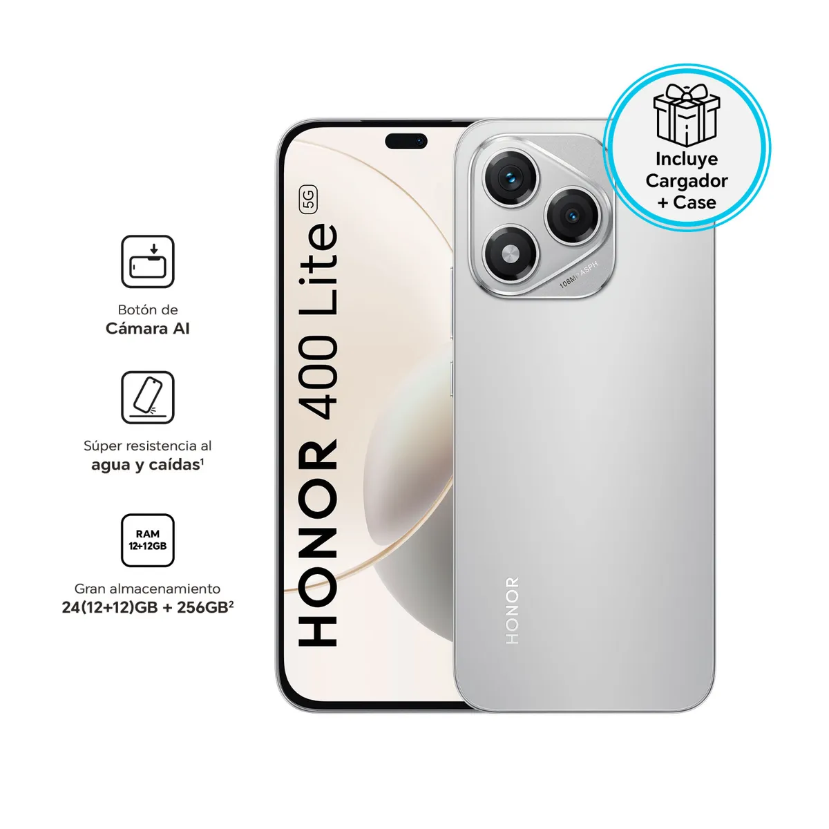 HONOR - HONOR 400 Lite 12GB+256GB  - Velvet Grey