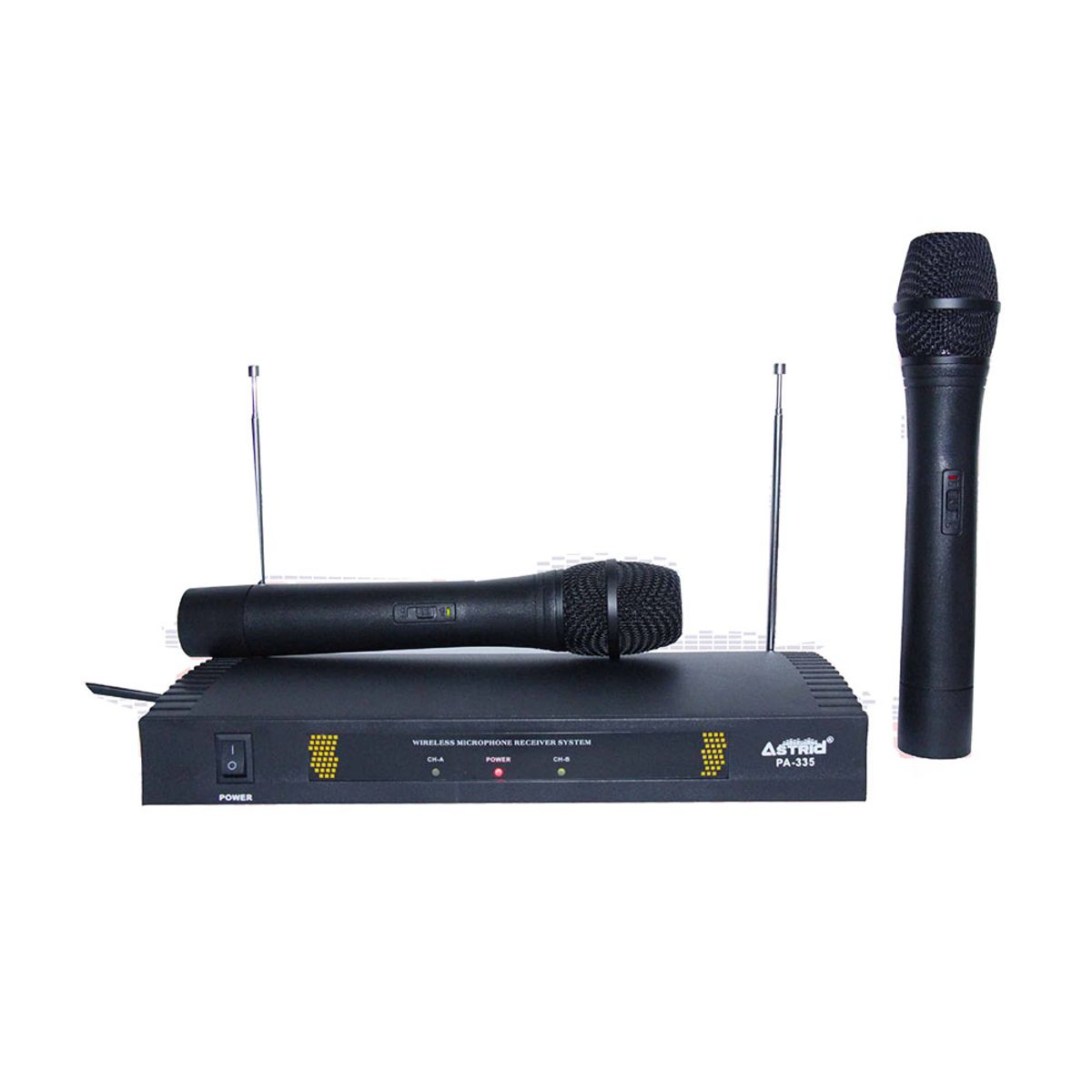 ASTRID - MICROFONOS Inalámbricos VHF DOBLE 2EN1 Karaoke 25 mts Alcance - ASTRID