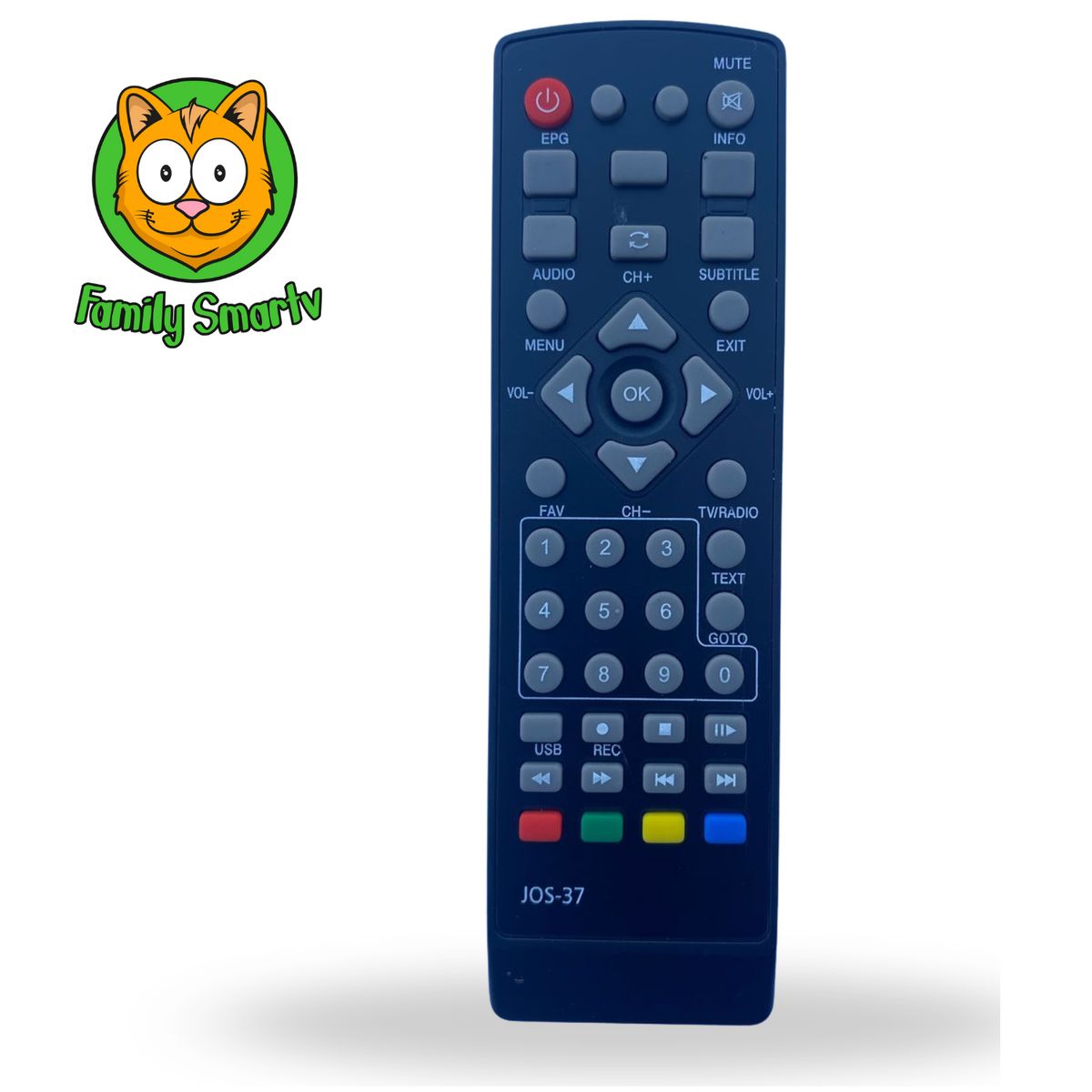 GENERICO - Control Remoto para Decodificador Tv Digital Hd Canales Libre