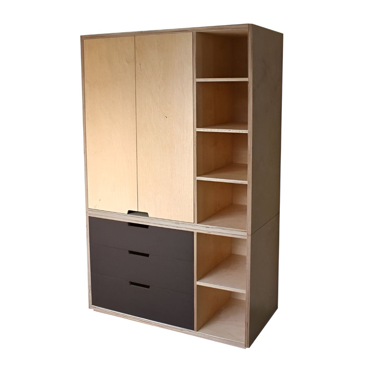 HOGAR & SPACIOS - HYS ROPERO 2 PUERTAS DOO ROSA PALO