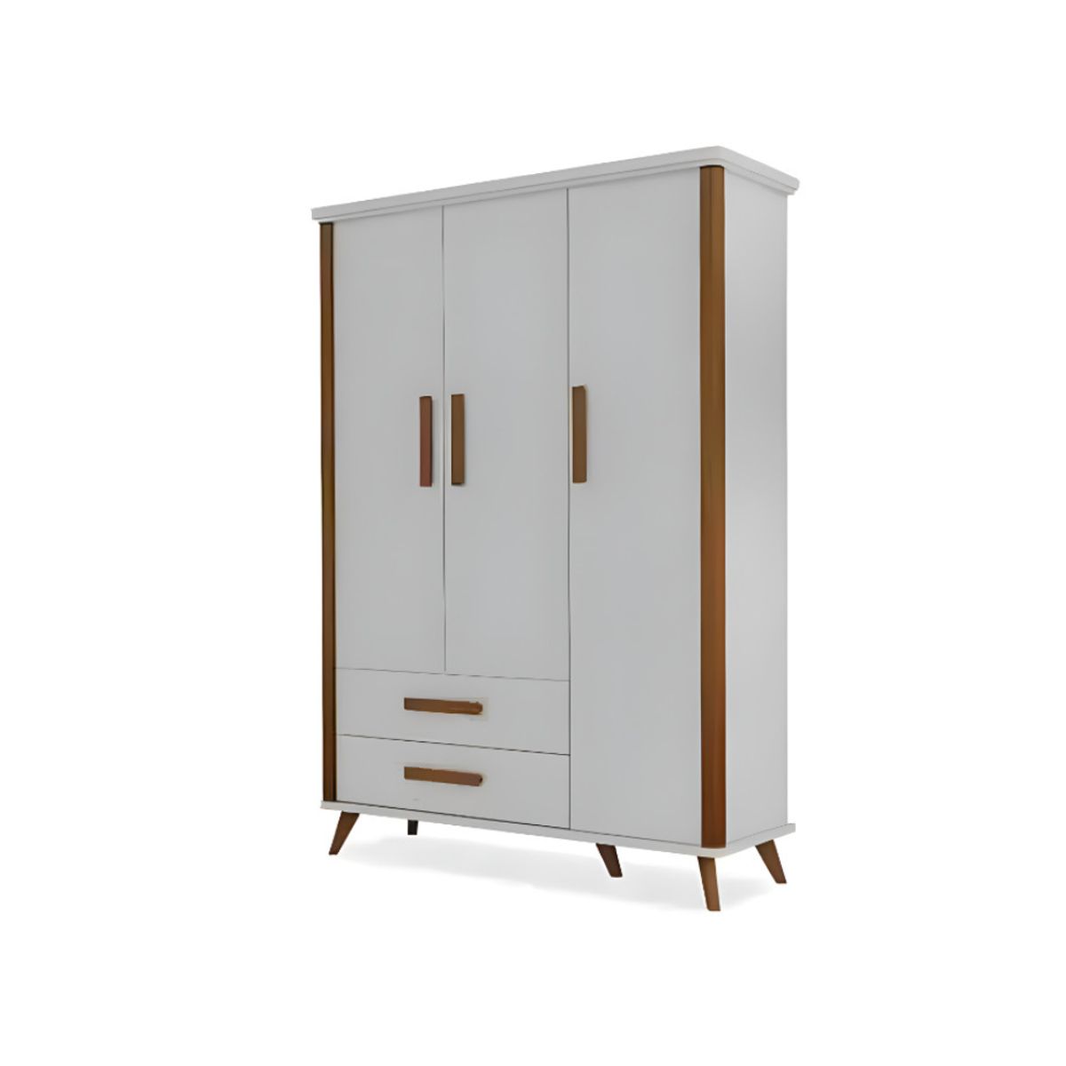 HOGAR & SPACIOS - HYS ROPERO 3 PUERTAS STELLA BLANCO