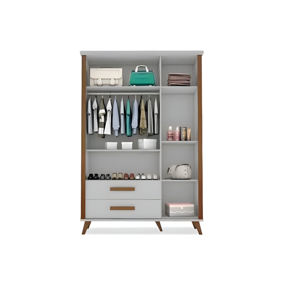 HOGAR & SPACIOS - HYS ROPERO 3 PUERTAS STELLA BLANCO