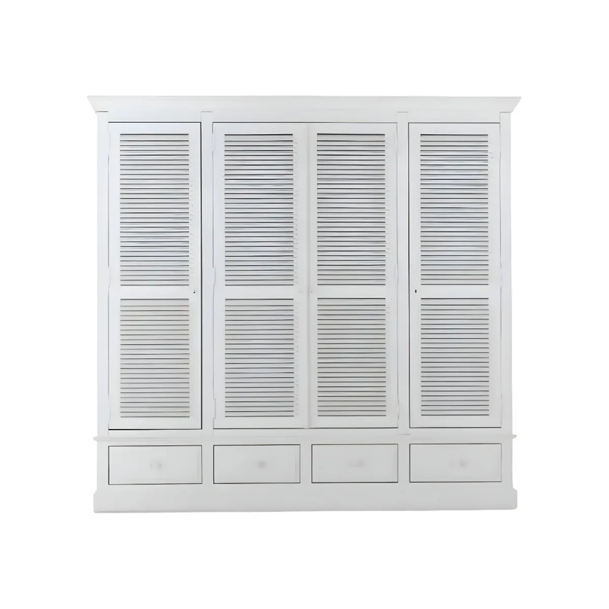 HOGAR & SPACIOS - HYS ROPERO 4 PUERTAS EMMA BLANCO