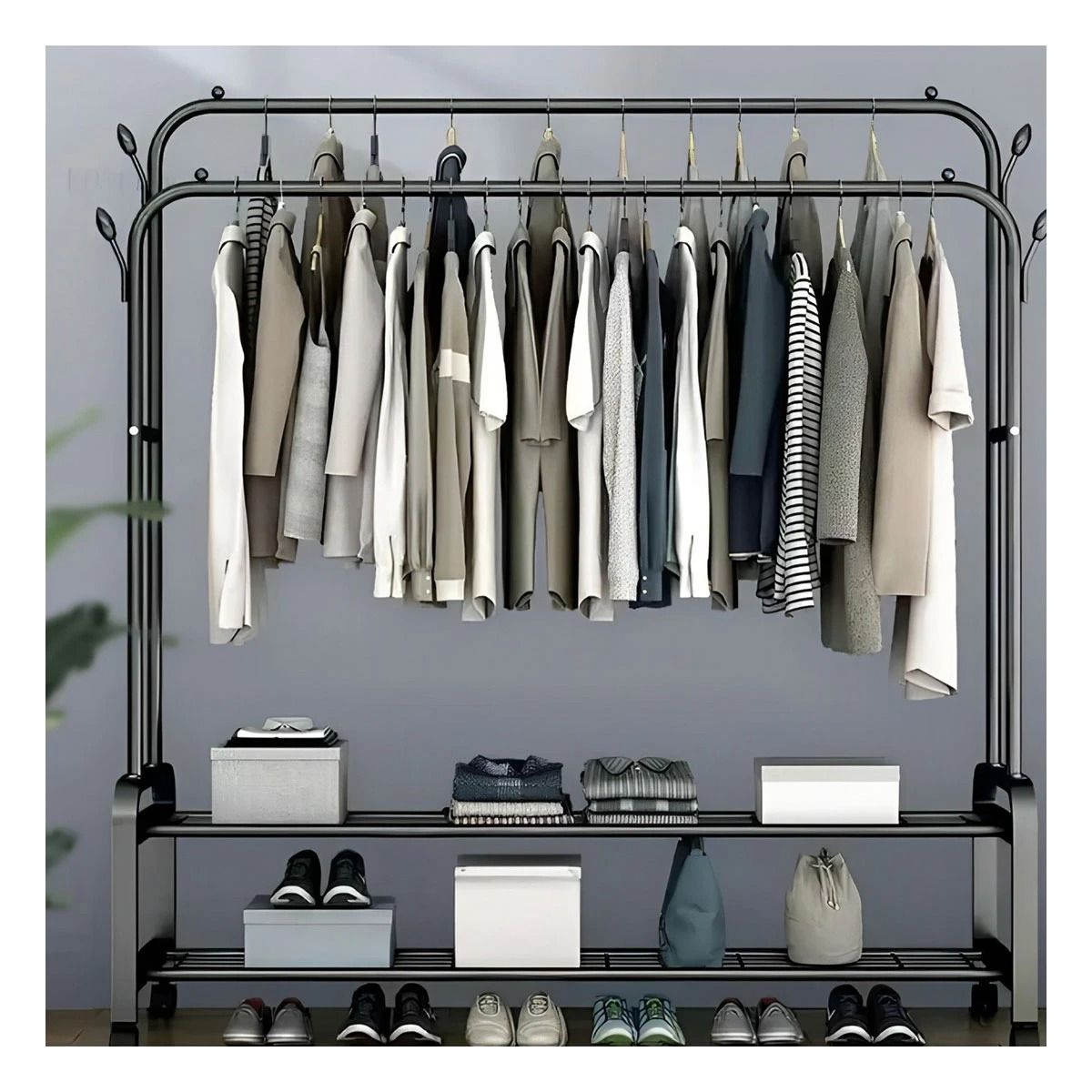 GENERICO - Pack3 Organizador Versatil con Colgador en Color Negro